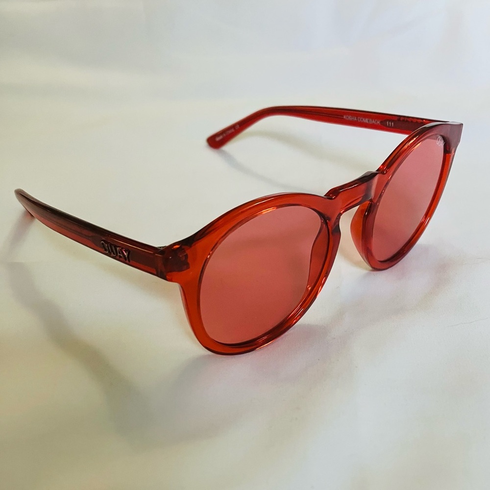 Quay Australia Red Sunglasses